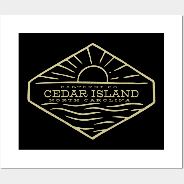 Cedar Island, NC Summertime Vacationing Sunrise Ocean Wall Art by Contentarama